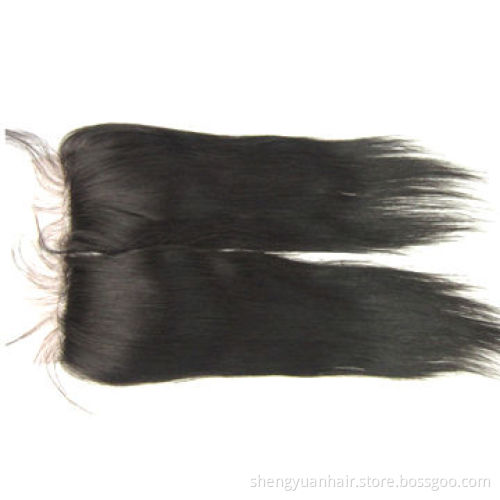 Swiss Lace Top Hair Closure, 3.5 x 4 Inches, Straight Wave, Middle Part Hair Piece